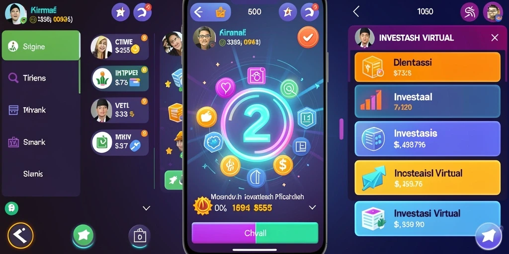 Tangkapan layar menggambarkan level pertama yang penuh warna.
