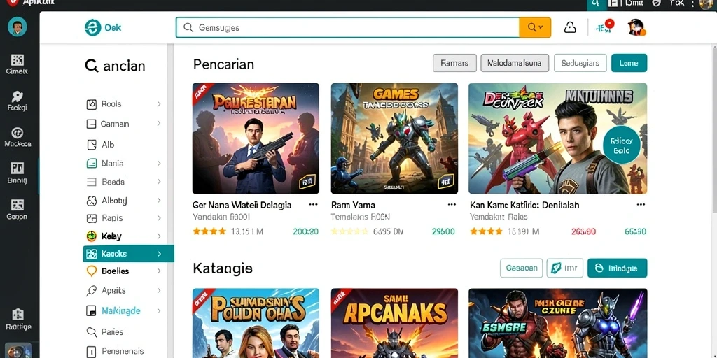 Tampilan antarmuka yang user-friendly.