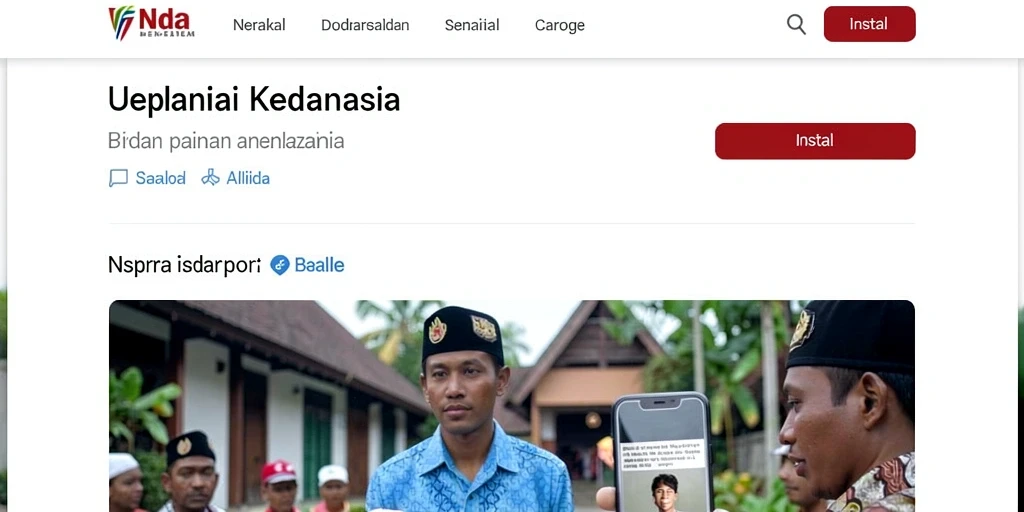 Tampilan awal permainan dengan karakter unik.