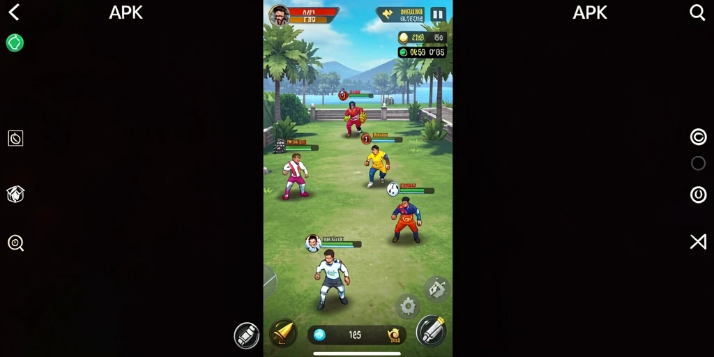 Tampilan awal menu permainan V98 yang menarik.