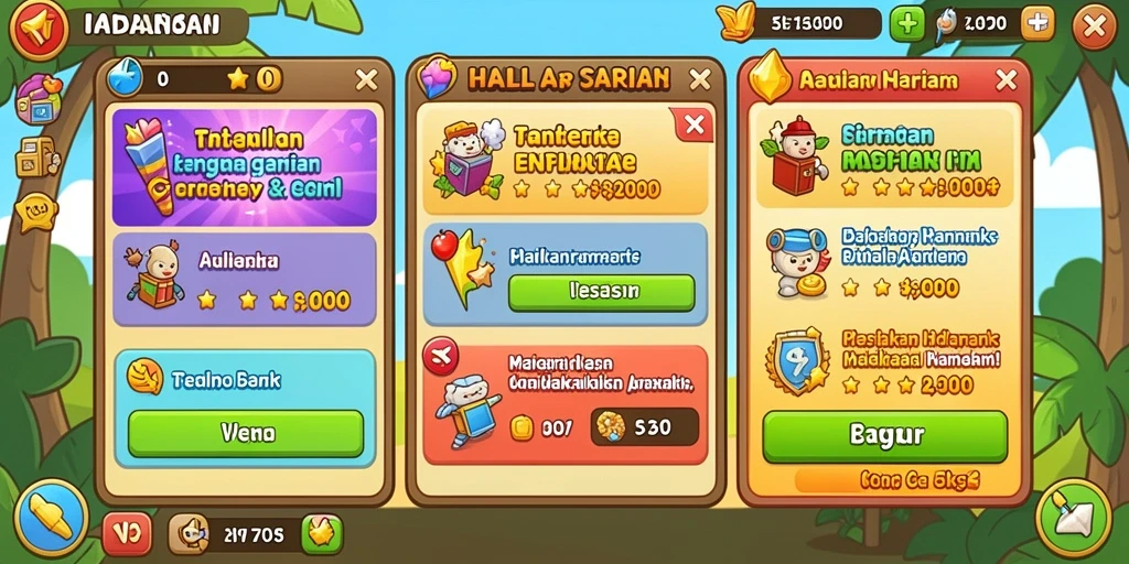Screenshot menunjukkan gameplay yang seru.